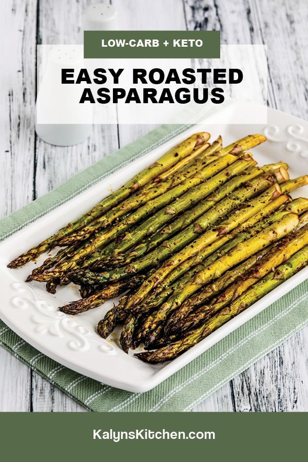 Easy Roasted Asparagus Pinterest image