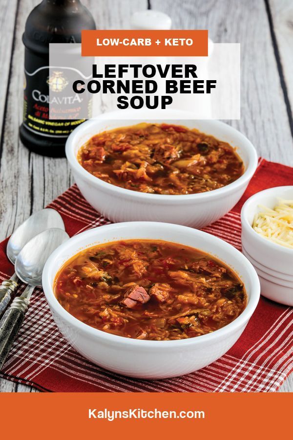 Leftover Corned Beef Soup Pinterest image