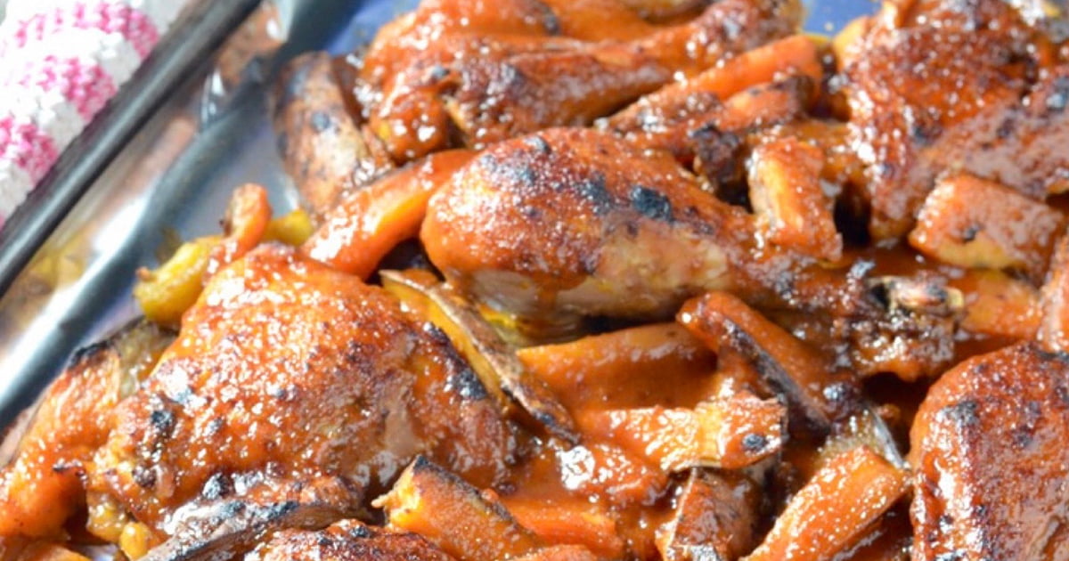 Soy Maple Glazed Chicken and Sweet Potatoes (Slow Cooker)