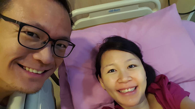 My Birth Story: Ken and Celes, at the hospital for delivery