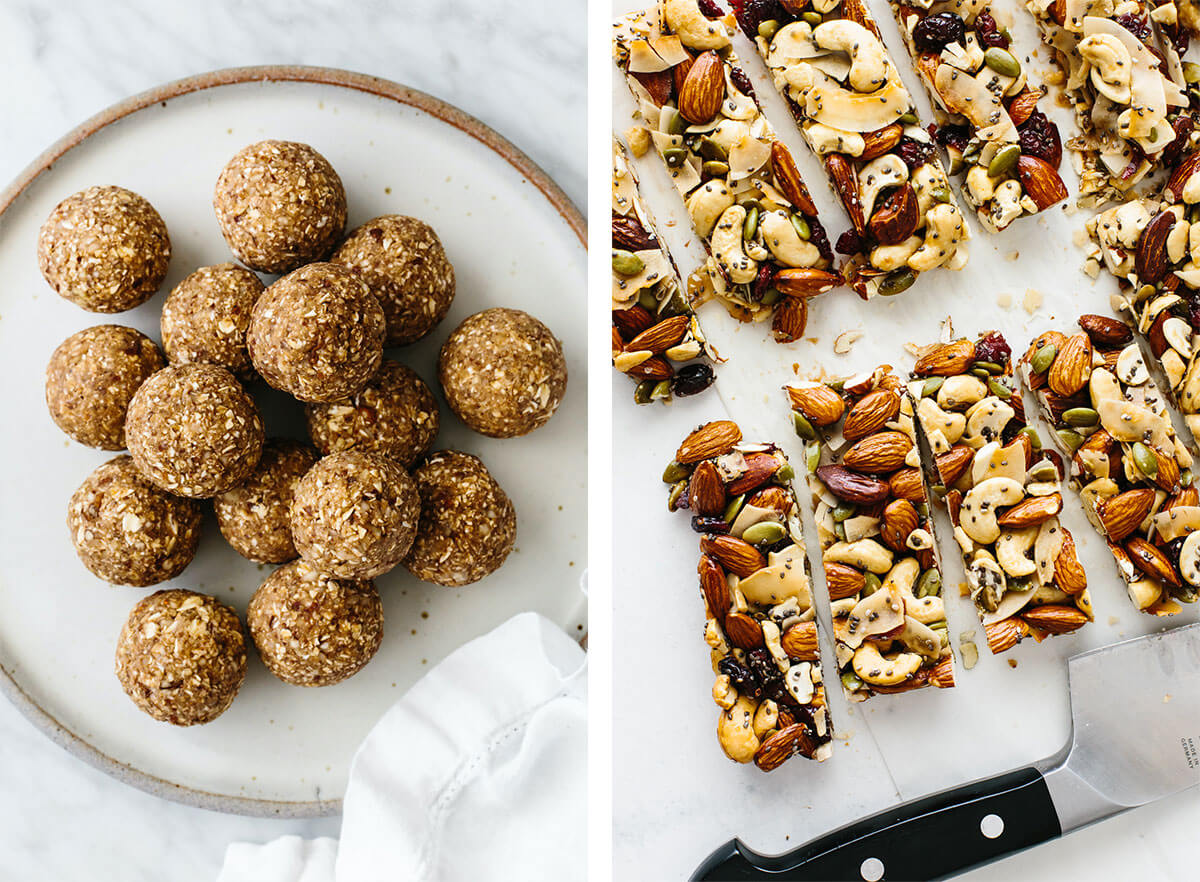 Gluten-free snack recipes with granola bars.