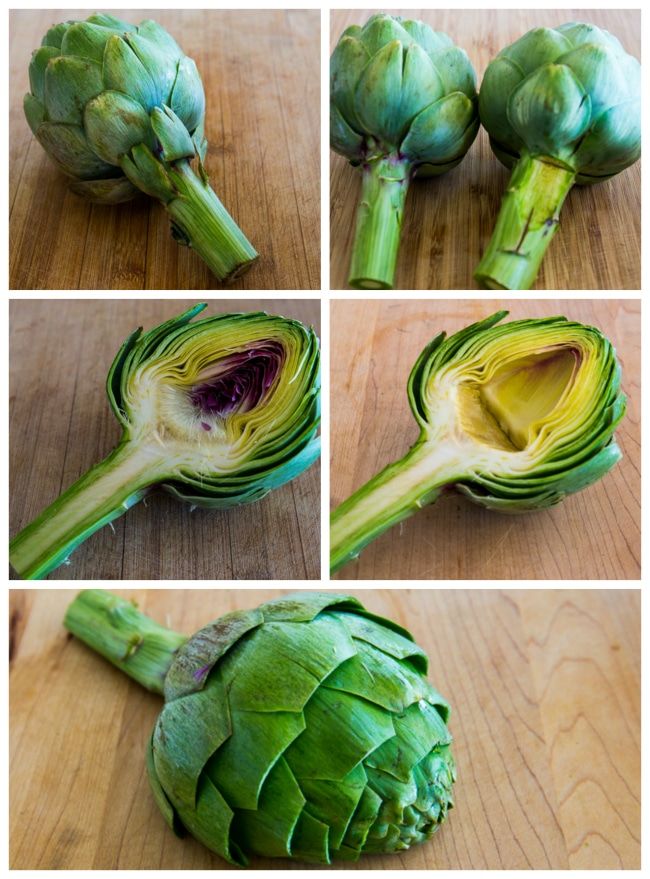 How to Prepart Artichokes for Cooking in the Instant Pot or Stovetop Pressure Cooker found on KalynsKitchen.com