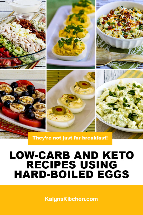 Pinterest image of Low-Carb and Keto Recipes Using Hard-Boiled Eggs
