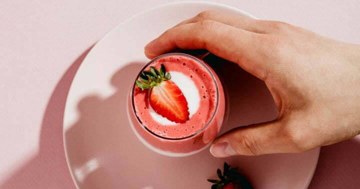 A Protein-Packed Strawberry Shake Perfect For Warmer Weather