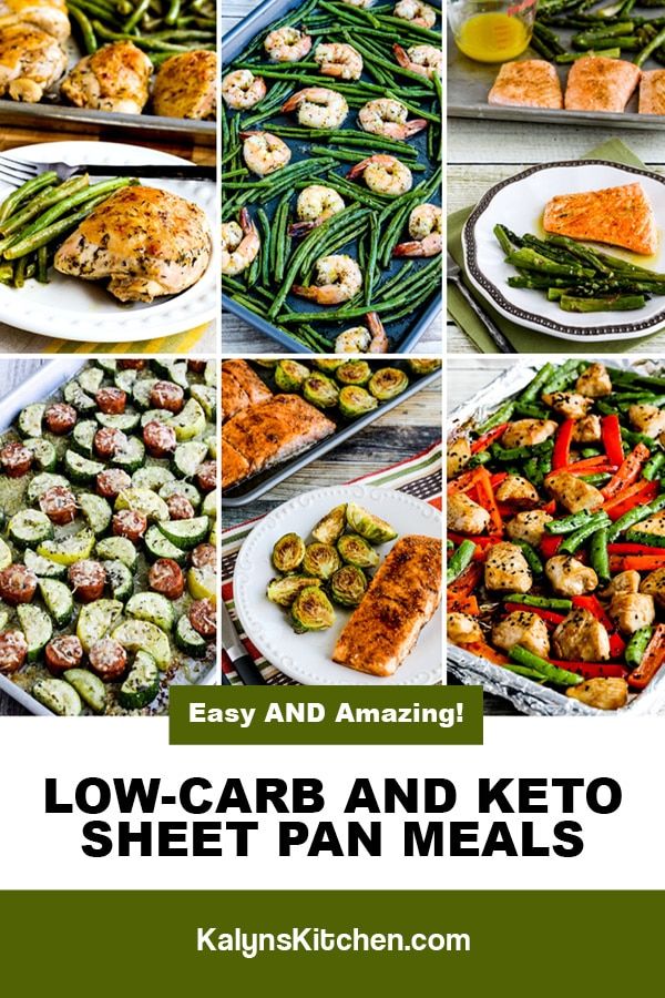 Pinterest image of Low-Carb and Keto Sheet Pan Meals