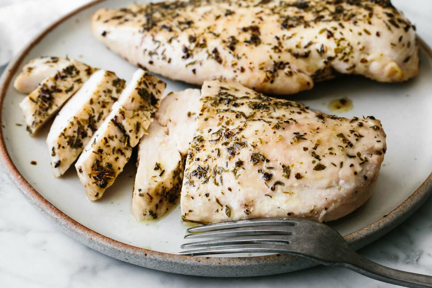 Herb Baked Chicken Breast | Less Meat More Veg