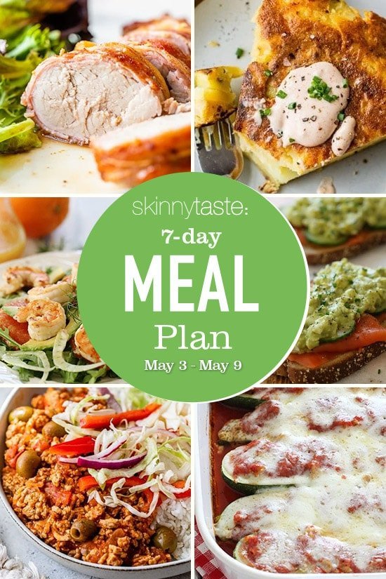 7 Day Healthy Meal Plan (May 3-9)