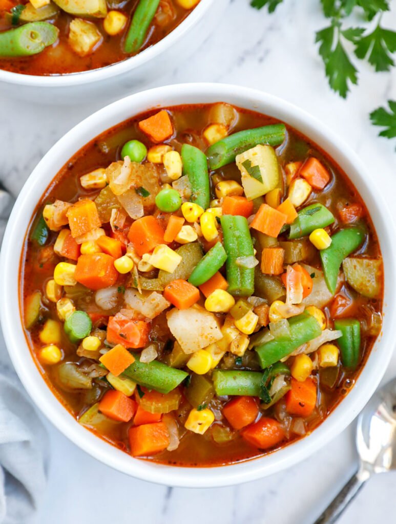 Homemade Vegetable Soup | Less Meat More Veg