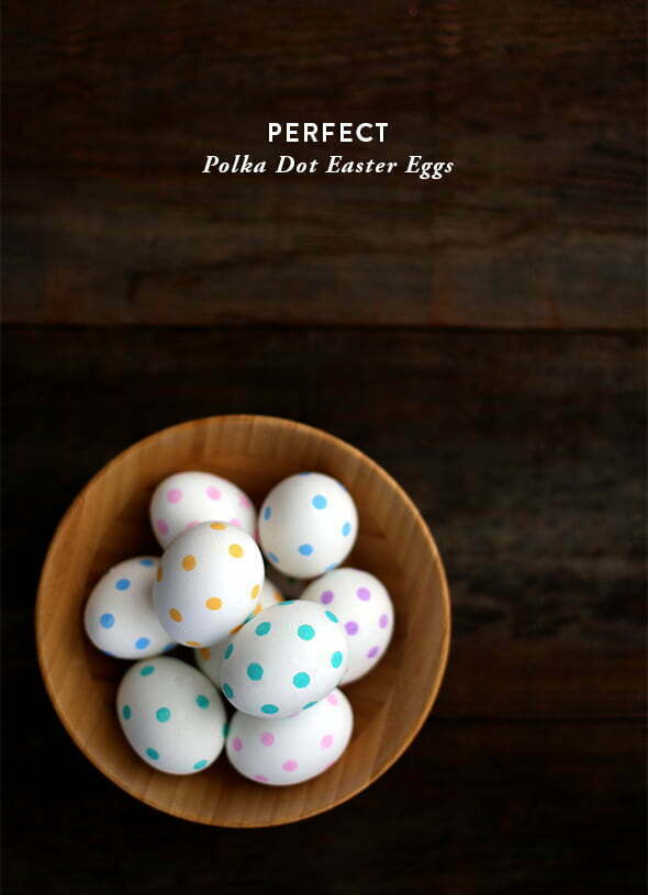 how to make polka dot easter eggs on Say Yes