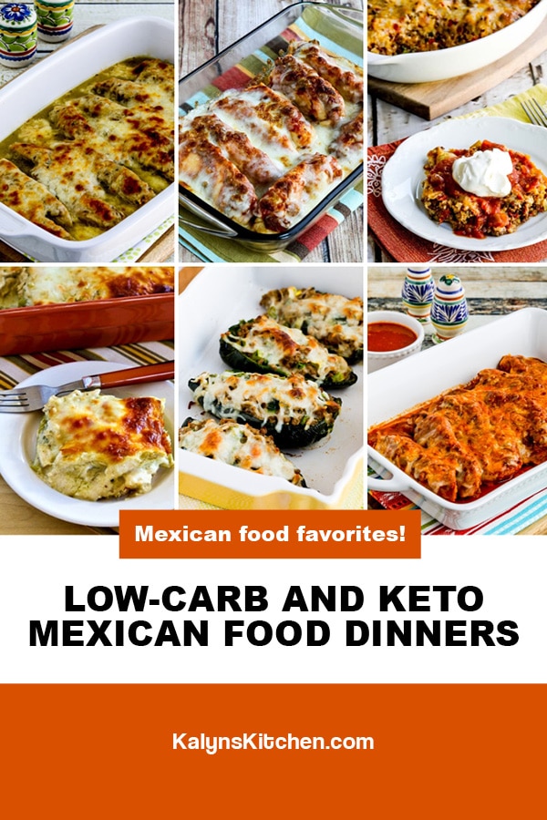 Pinterest image of Low-Carb and Keto Mexican Food Dinners
