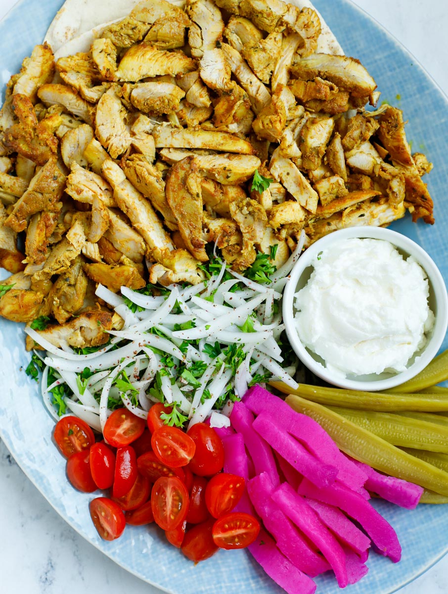 Chicken Shawarma Recipe | Less Meat More Veg