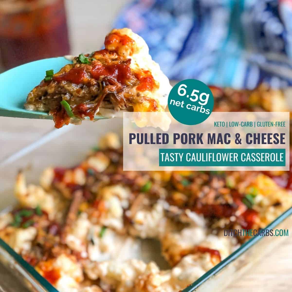 The Best Keto Pulled Pork Mac And Cheese!