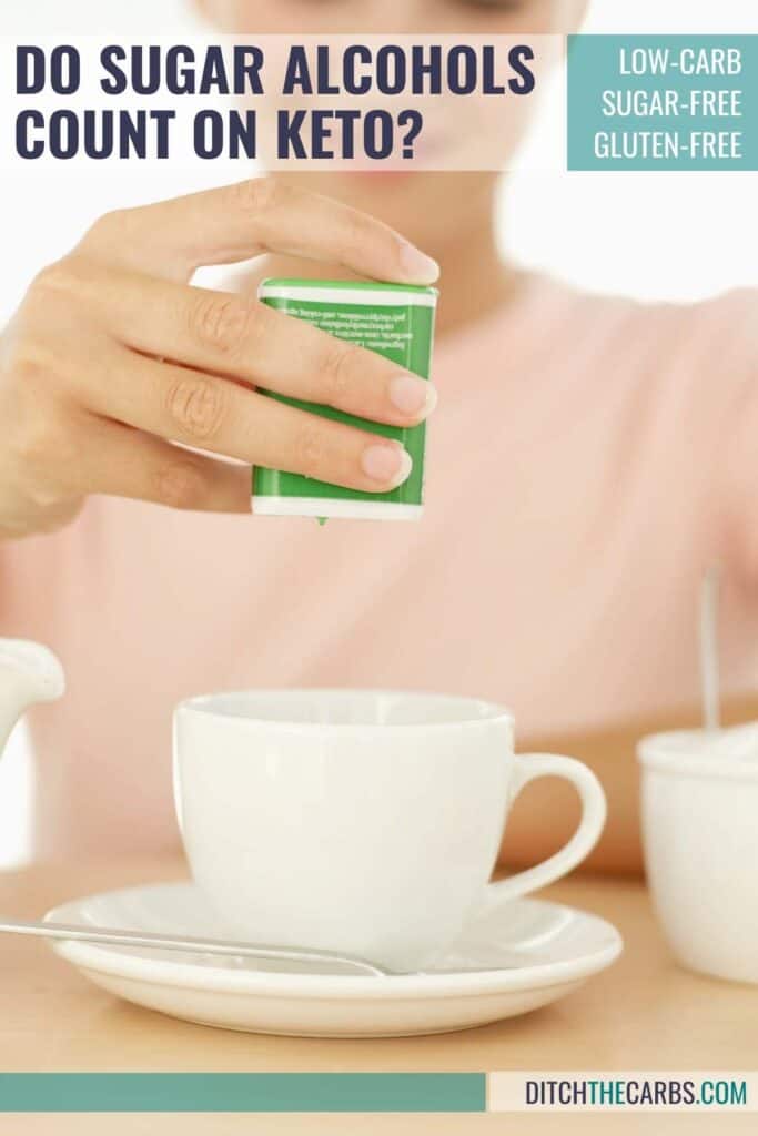 woman putting sweetener in her tea
