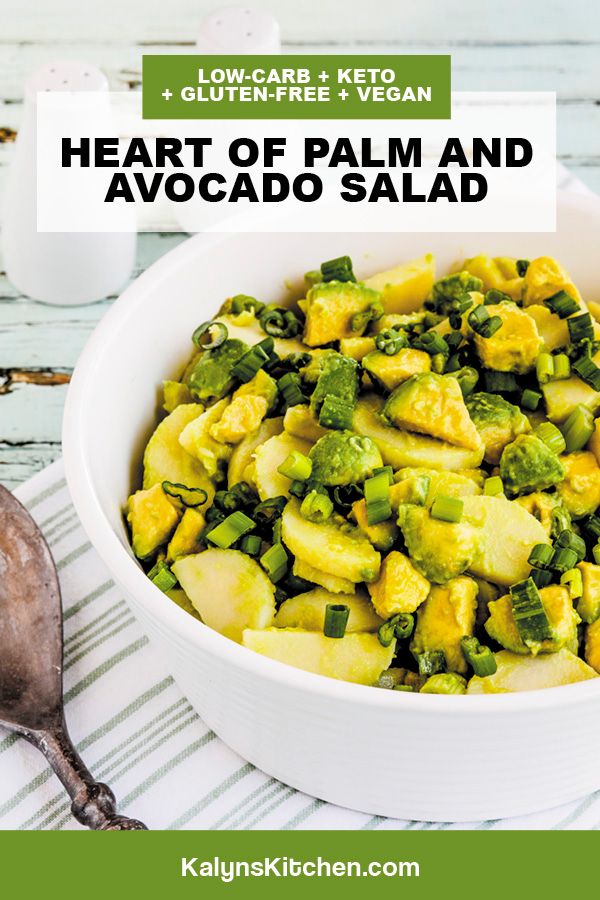 Heart of Palm and Avocado Salad Pinterest image