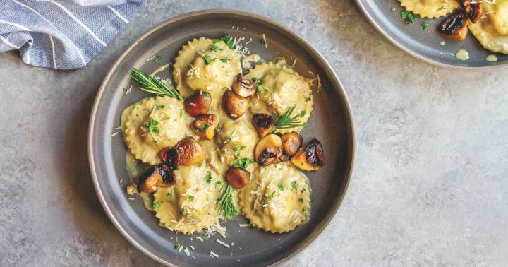 You Won't Believe These From-Scratch Mushroom Ravioli Are Vegan