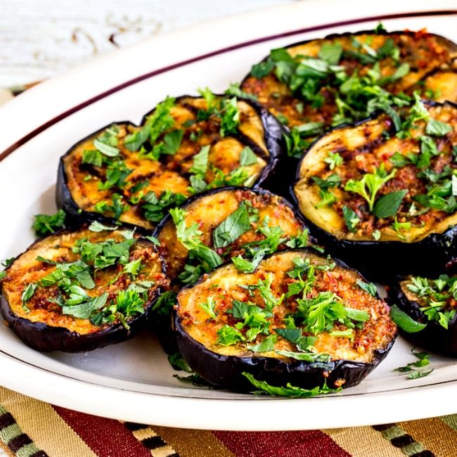 Spicy Grilled Eggplant thumbnail image of finished dish