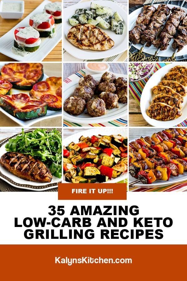 Pinterest image of 35 Amazing Low-Carb and Keto Grilling Recipes