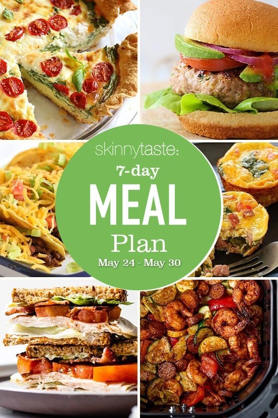 7 Day Healthy Meal Plan (May 24-30)