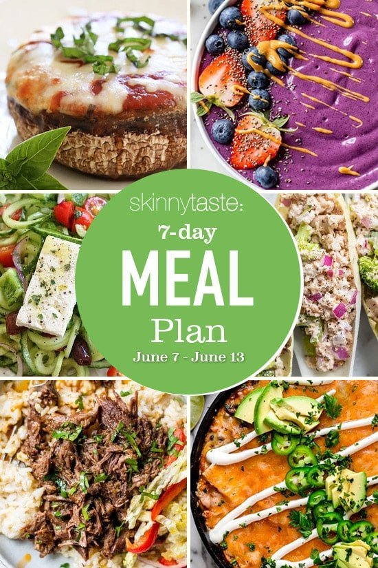 7 Day Healthy Meal Plan (June 7-13)