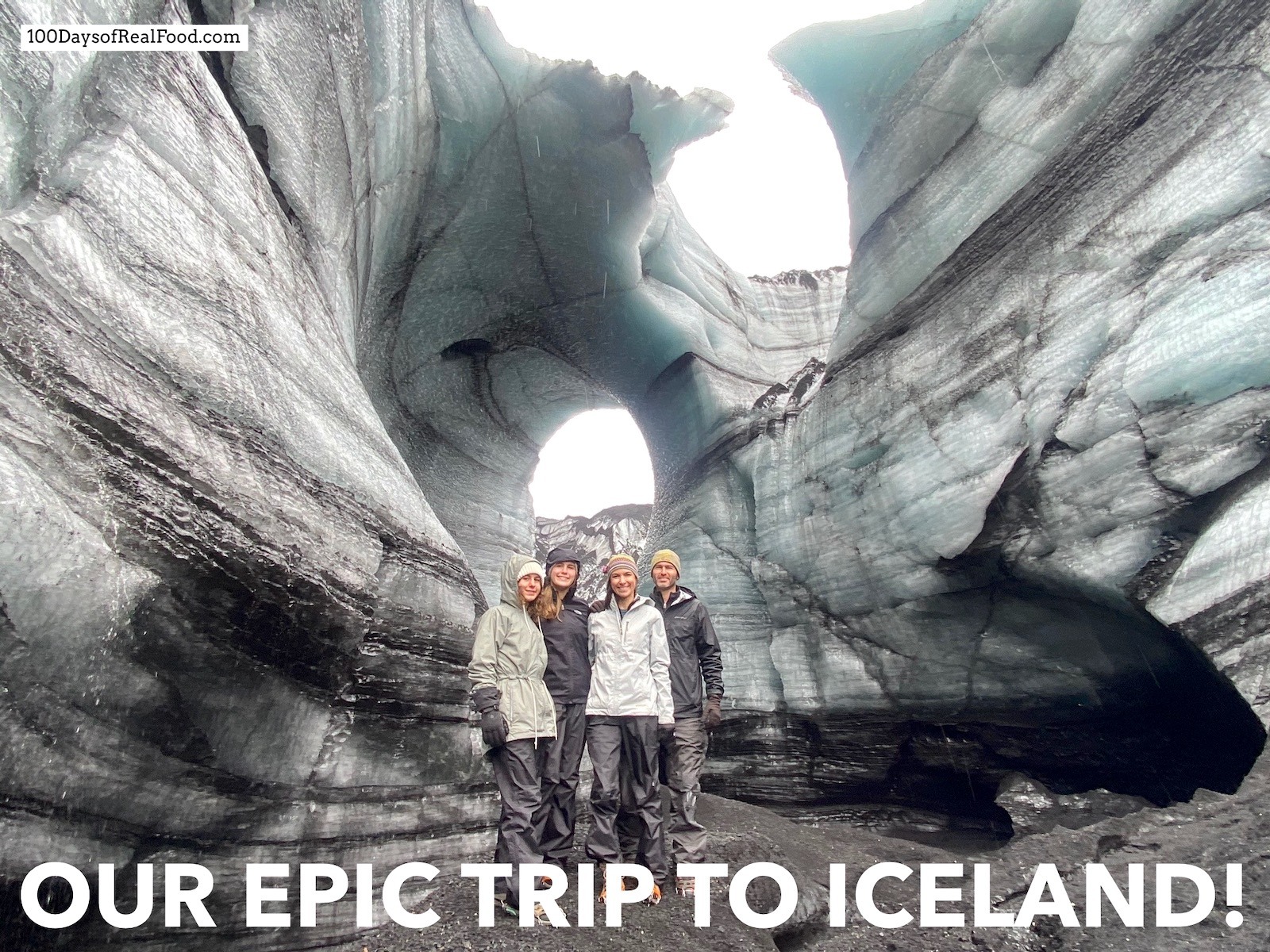 Family photo in Iceland. 