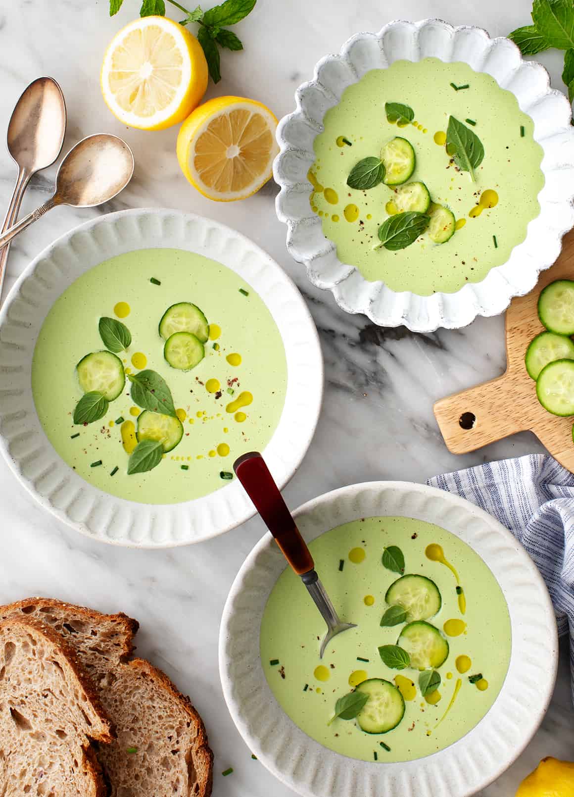 Cold Cucumber Soup - Love and Lemons