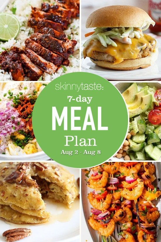 Skinnytaste Meal Plan (August 28) Less Meat More Veg