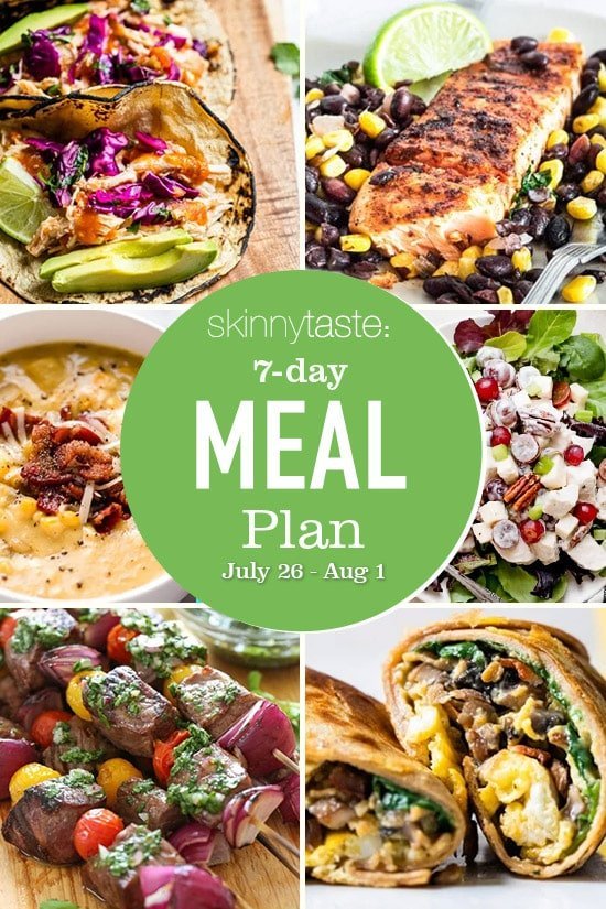 Skinnytaste Meal Plan (July 26-August 1) | Less Meat More Veg