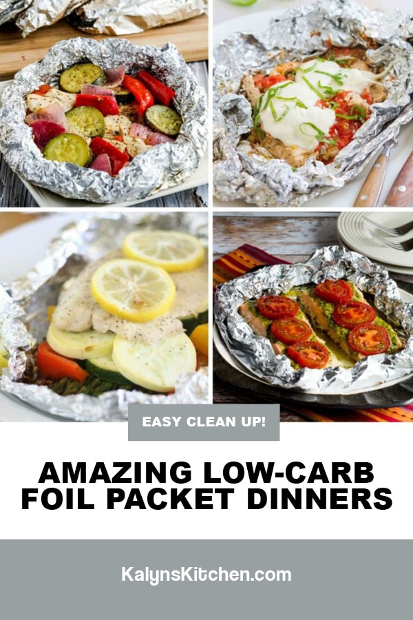 Pinterest image of Amazing Low-Carb Foil Packet Dinners