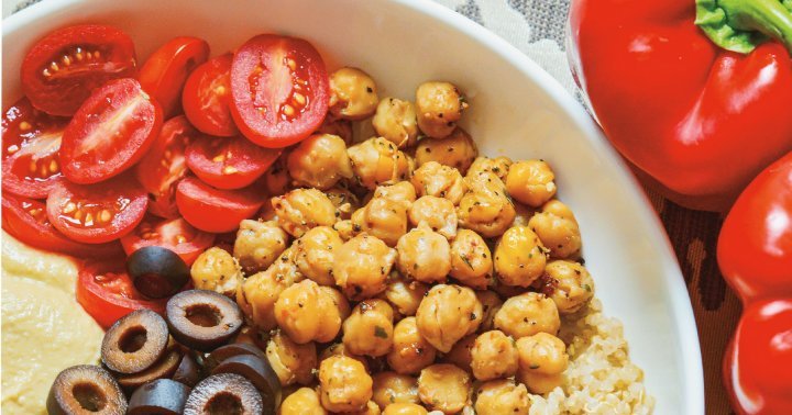 This Mediterranean-Inspired Vegan Bowl Will Help Keep You Full All Day Long