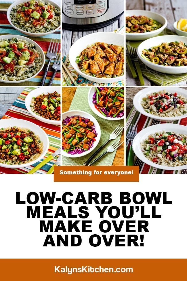 Pinterest image of Low-Carb Bowl Meals You'll Make Over and Over!