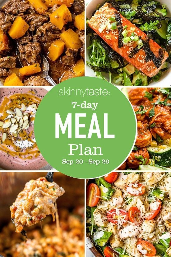 7 Day Healthy Meal Plan (September 20-26)