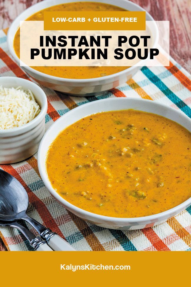 Instant Pot Pumpkin Soup Pinterest image