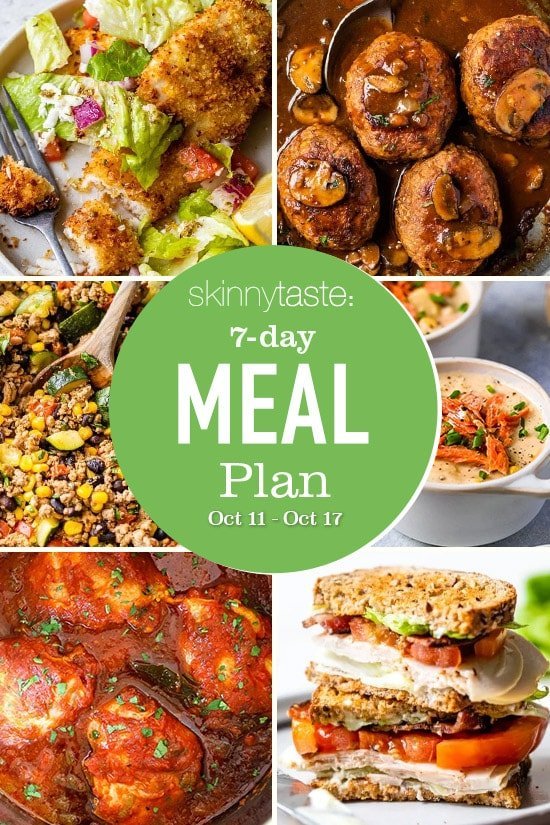 7 Day Healthy Meal Plan (October 11-17)