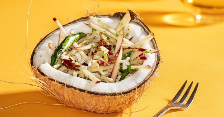 This Spiced Apple Slaw Is A Refreshing, Vibrant Addition To Your Fall Table