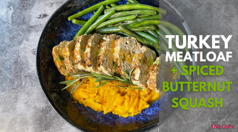 Turkey Meatloaf with Spiced Butternut Squash