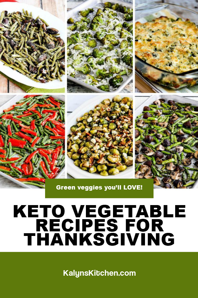 Pinterest image of Keto Vegetable Recipes for Thanksgiving