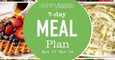 7 Day Healthy Meal Plan (November 22-28)
