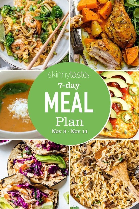 7 Day Healthy Meal Plan (November 8-14)