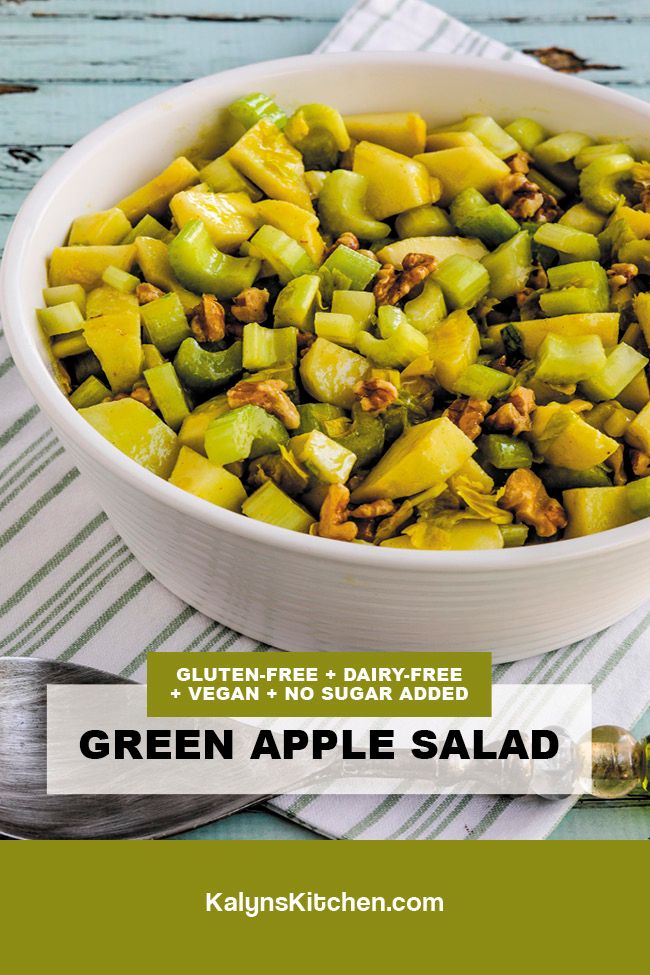 Pinterest Image of Green Apple Salad