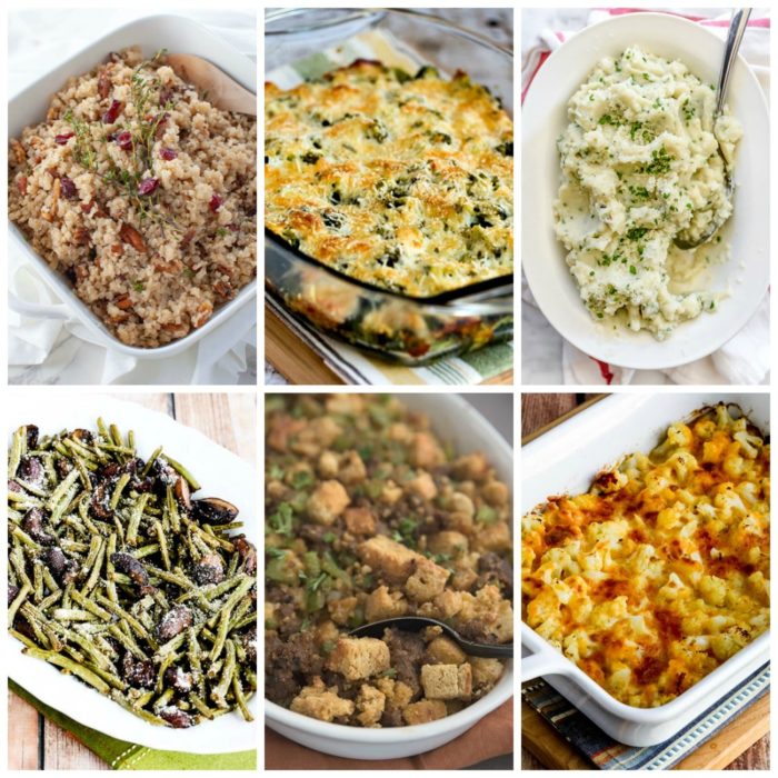 The BEST Low-Carb and Gluten-Free Thanksgiving Side Dish Recipes found on KalynsKitchen.com